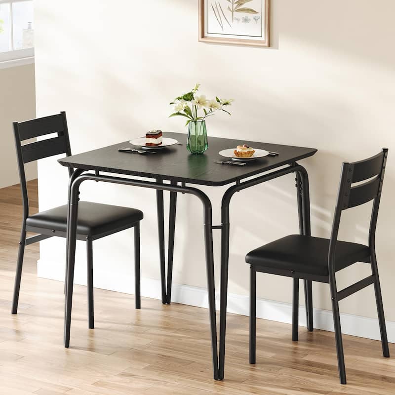 Dining Table for 2, Space Saving Square Dinette for Kitchen, Dining Room