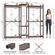preview thumbnail 64 of 65, Bamboo Closet System Clothes Rack, Large Freestanding Garment Rack Clothing Rack for Hanging Clothes
