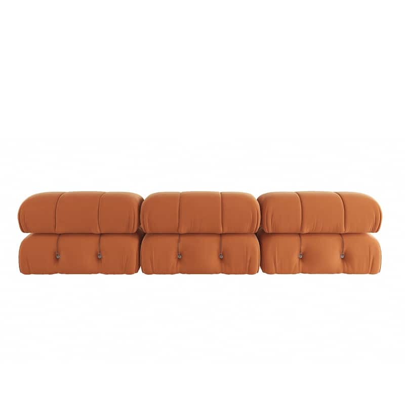 Modern Square Modular 3 Seats Sofa