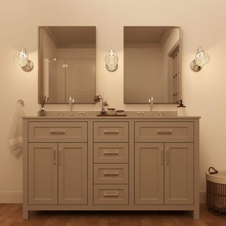 Acroma Clear and Glass Shade Modern Armed Sconce Wall Sconces