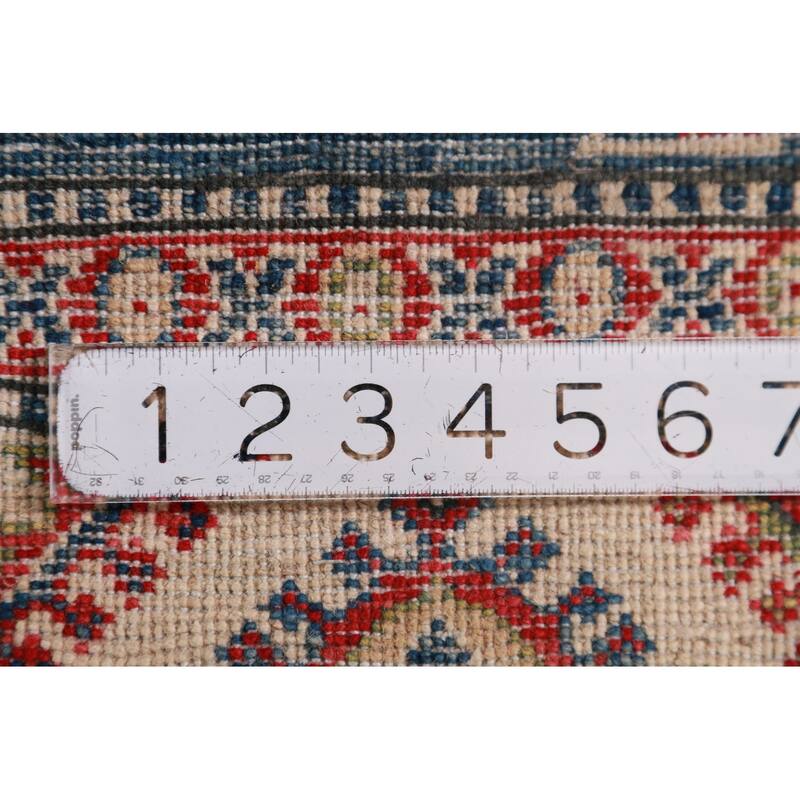 Blue Kazak Foyer Rug Oriental Handmade Wool Carpet - 2'7"x 4'2"