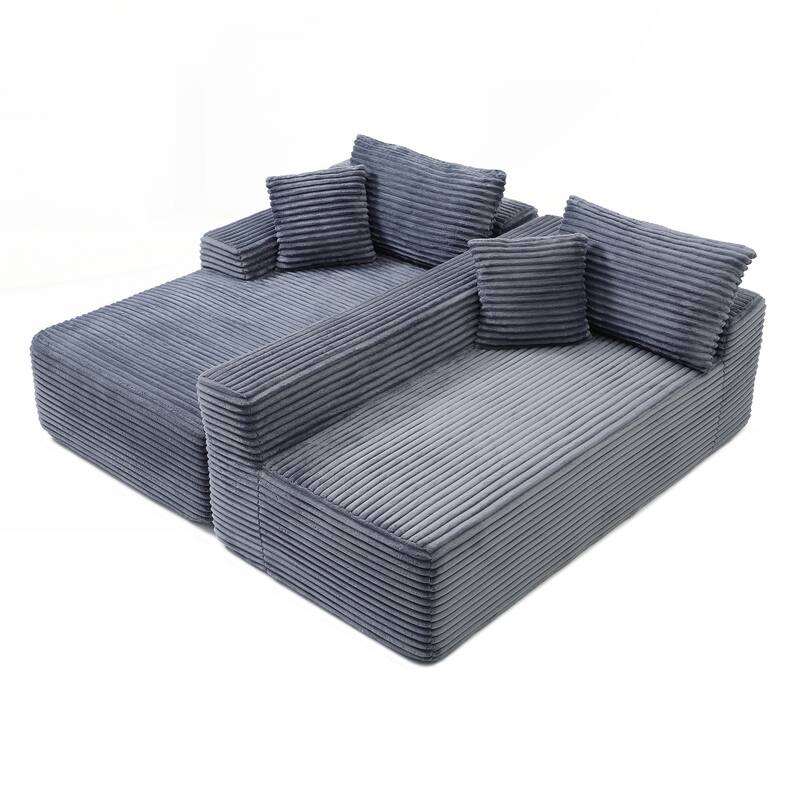 105'' Modular Sectional Sofa, Cloud Sectional Couch with Deep Seat