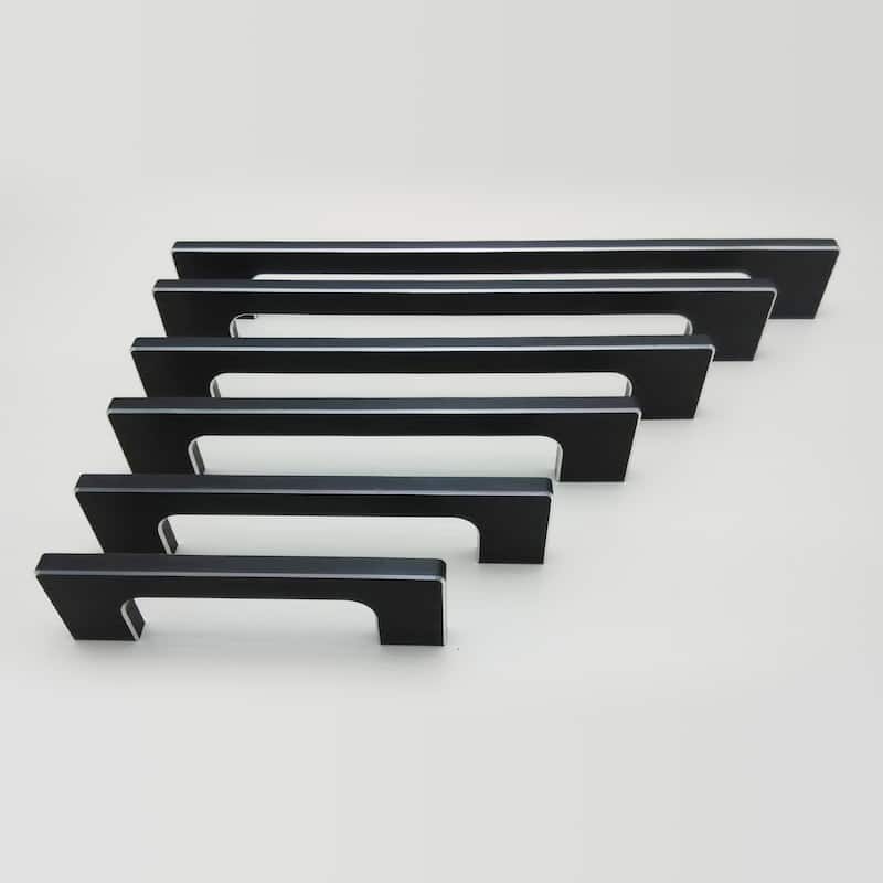 Dowell Series 3013 Handles (96mm/3.8" CTC), Black, 10 Pack - 3.8" - 96mm