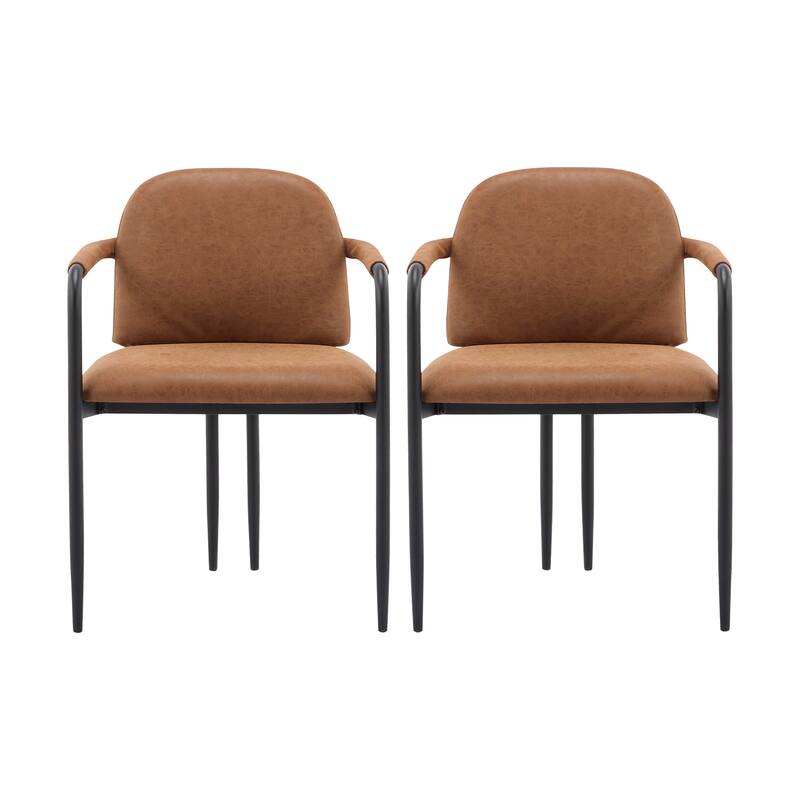 Upholstered Arm Chair Dining Chairs (Set of 2)