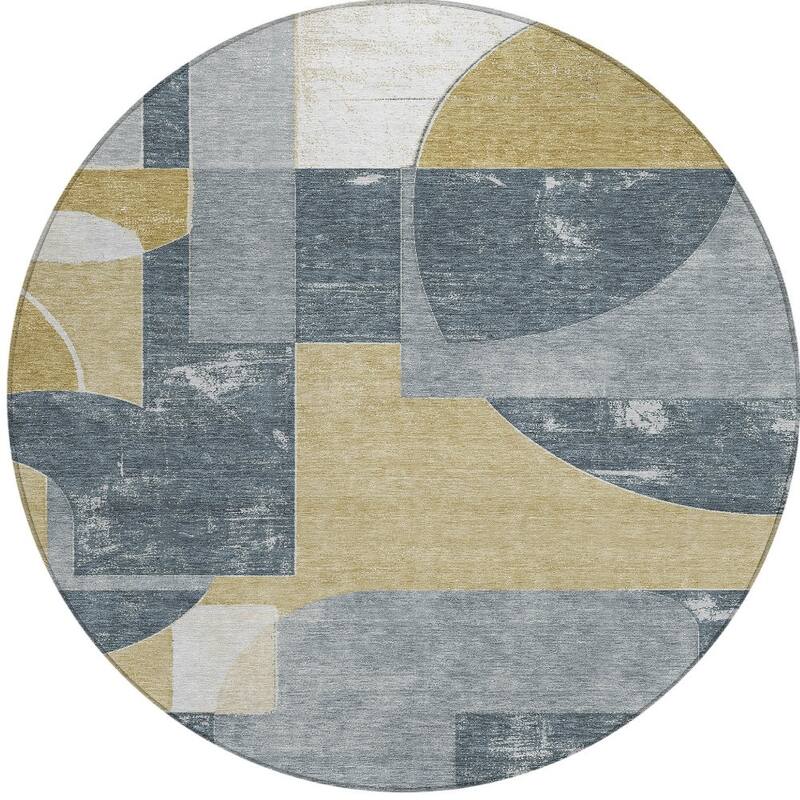 HomeRoots Geometric Modern Rectangle Outdoor Rug