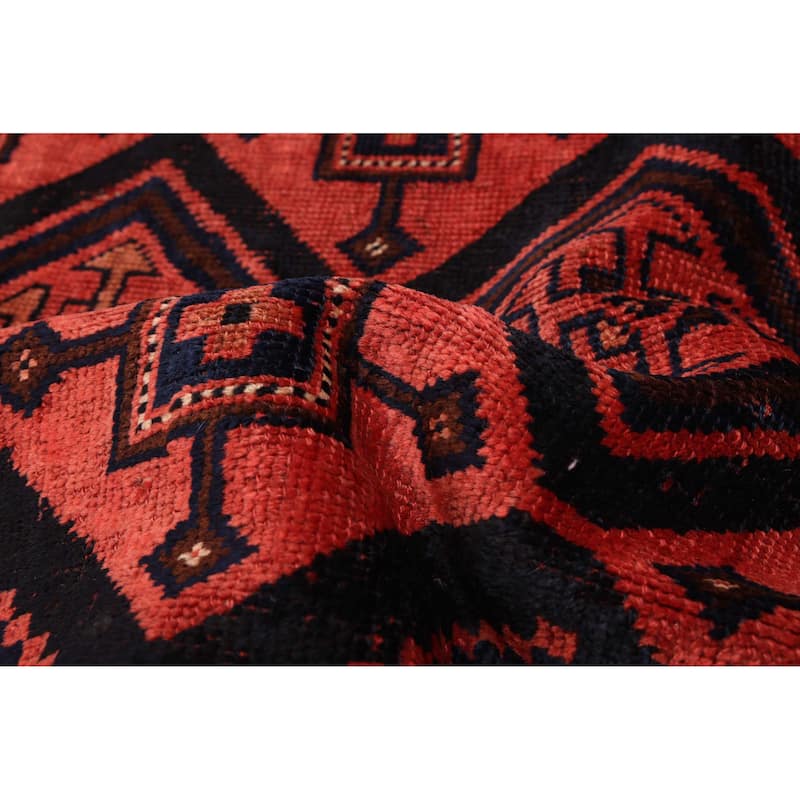 ECARPETGALLERY Hand-knotted Melis Red Wool Rug - 4'0 x 8'11