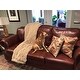 Brandon Distressed Whiskey Italian Leather Sofa and Chair 2 of 3 uploaded by a customer