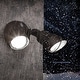 preview thumbnail 1 of 13, 20W Dual-Head Dusk to Dawn Outdoor Security Light, White/Bronze 5000K - Bronze