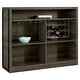 preview thumbnail 4 of 4, Joe Aged Oak 5-shelf Composite Wood Home Bar Wine Cabinet