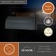 preview thumbnail 2 of 7, VAXCEL Walsh 2-Light Dark Bronze Dusk to Dawn Sensor Outdoor Wall Sconce, Steel Metal Shade, Dark Sky Address Illumination