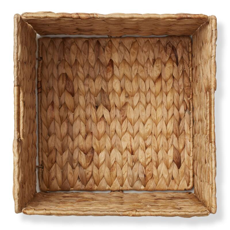 12 x 12in Water Hyacinth Storage Baskets