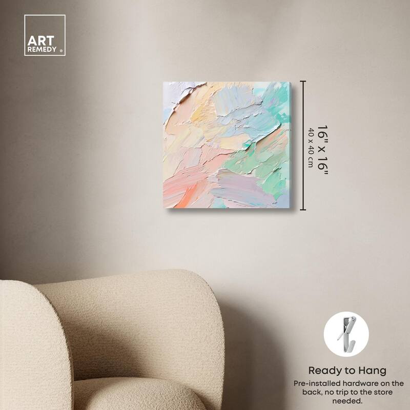 Flowing Mousse III Canvas by Art Remedy, Gallery Wrapped