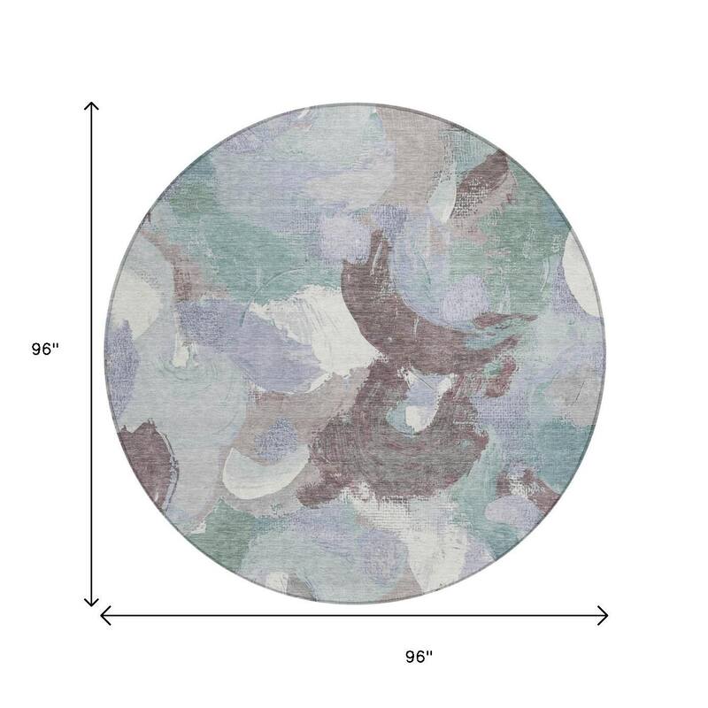 HomeRoots Abstract Transitional Rectangle Outdoor Rug