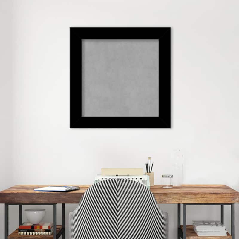 Amanti Art Basic Black Framed Magnetic Board
