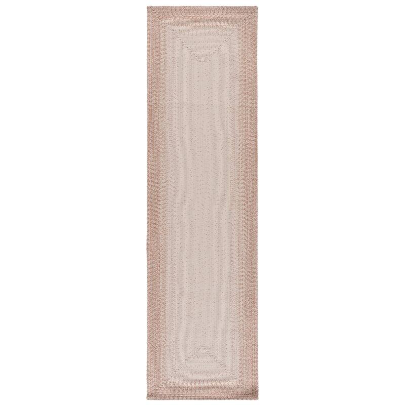 SAFAVIEH Handmade Braided Eiry Washable Indoor/Outdoor Rug - Weather Resistant & Easy Cleaning - 2'3" x 8' Runner - Ivory/Beige