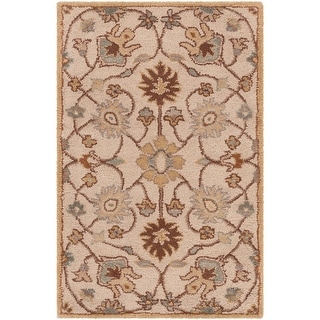 Hand-tufted Trey Traditional Wool Area Rug - 2' x 3'