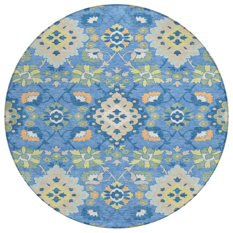 HomeRoots Oriental Traditional Rectangle Outdoor Rug