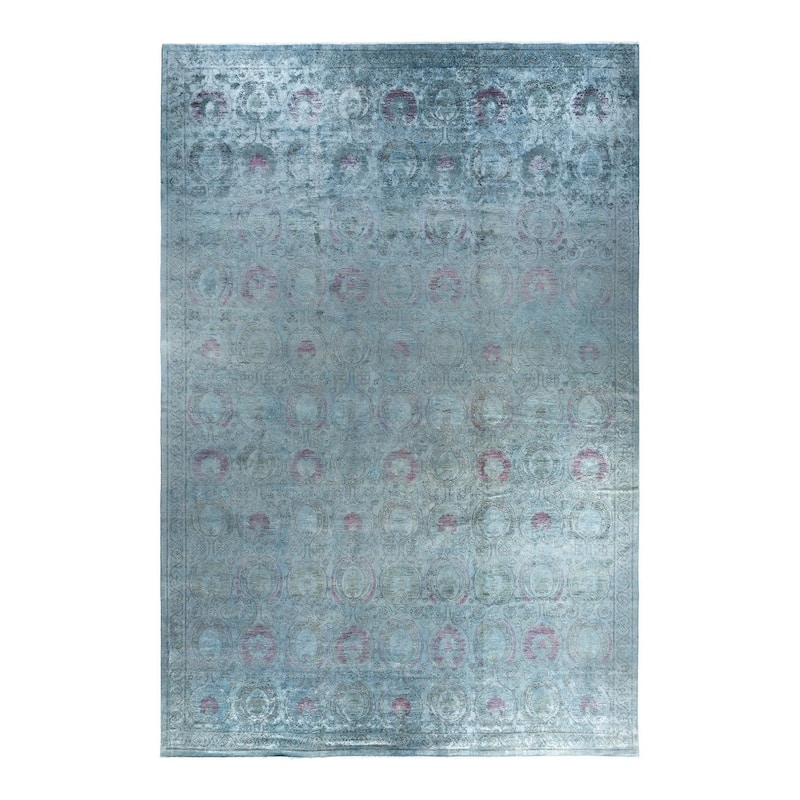 Vibrance One-of-a-Kind Hand-Knotted Area Rug - Gray, 11' 10" x 17' 6" - 11' 10" x 17' 6"