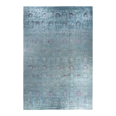 Vibrance One-of-a-Kind Hand-Knotted Area Rug - Gray, 11' 10" x 17' 6" - 11' 10" x 17' 6"