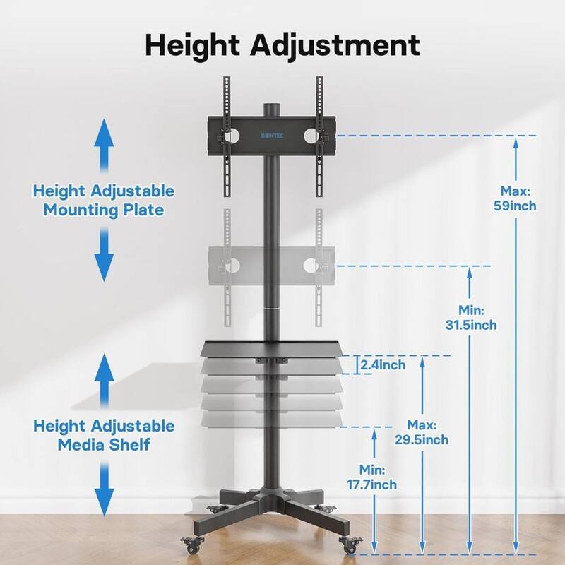 Mobile TV Stand with Tilt