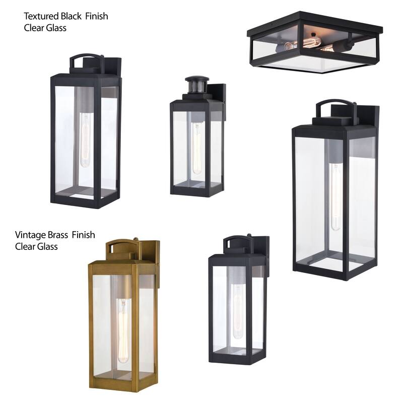 Kinzie 1-light Modern Dusk-to-Dawn Outdoor Wall Lantern