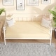 preview thumbnail 7 of 42, VECELO Metal Twin Size Daybed with Antique Graceful Lines, Daybed with Trundle, Black&White