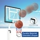 preview thumbnail 2 of 10, Moasis Adjustable Height Portable Basketball Hoop Stand 4.1-5.7ft/3.4-8.5ft