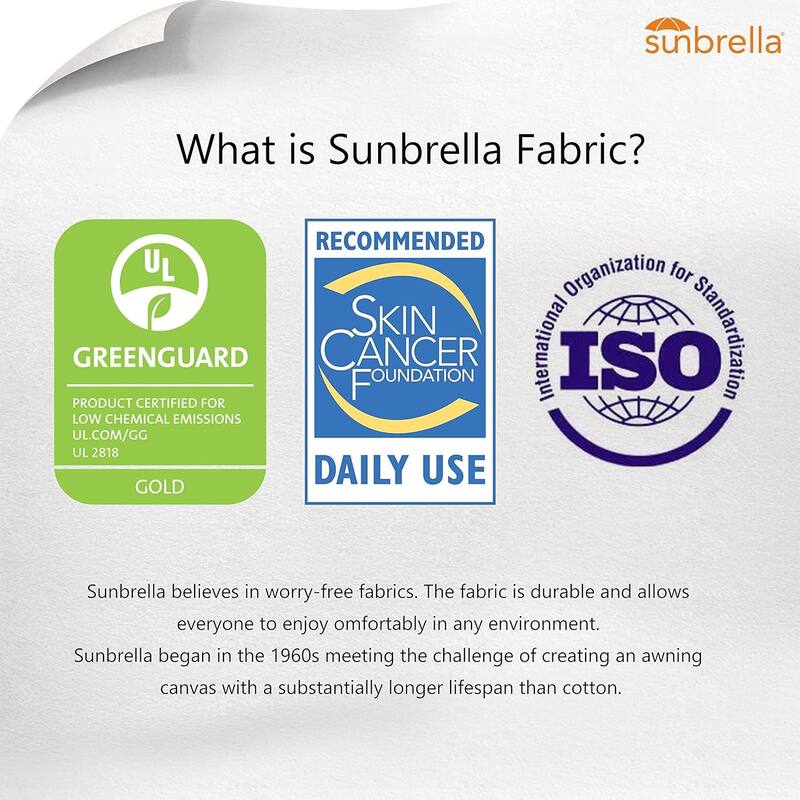 PURPLE LEAF 10ft Square Sunbrella Patio Cantilever Umbrella