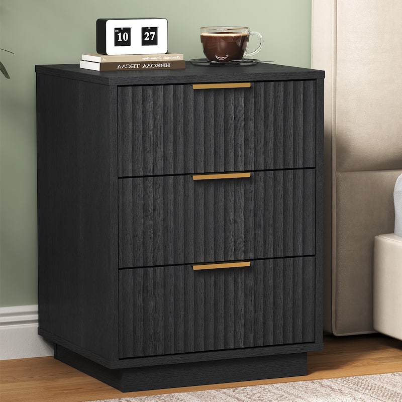 3-Drawer Nightstand for Bedroom