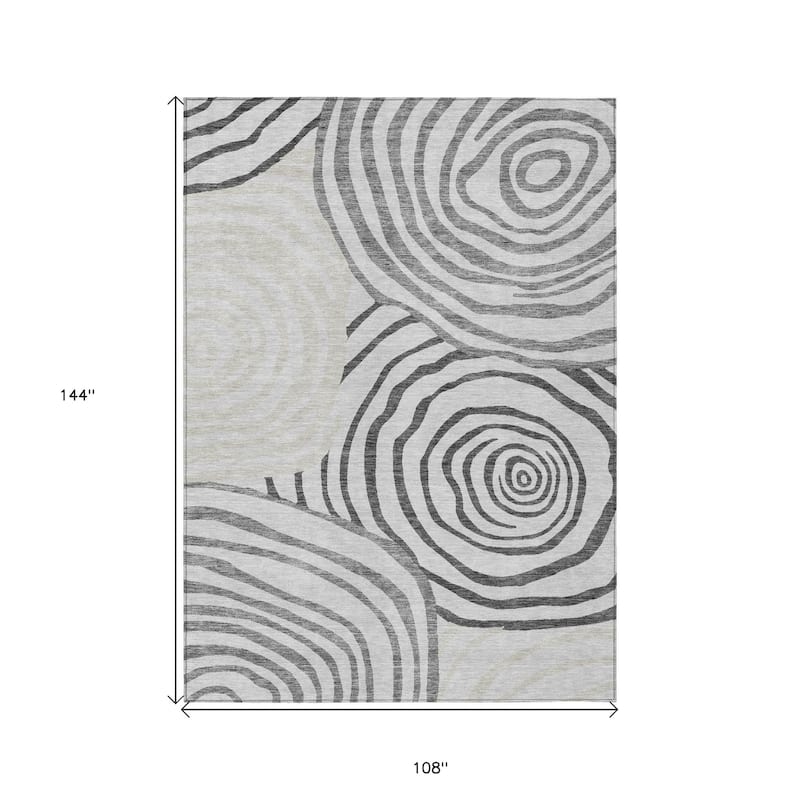 HomeRoots Abstract Transitional Rectangle Outdoor Rug