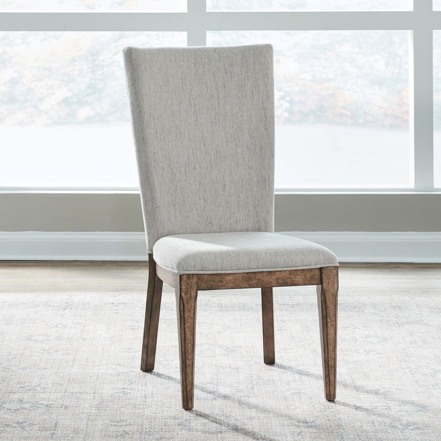 Liberty Furniture Carolina Park Fully Upholstered Dining Chairs Set of 2 Oak - Widh 21" x Depth 28" x Height 42"