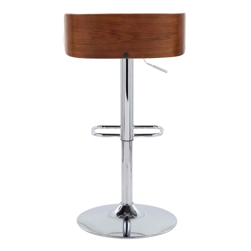 Carson Carrington Marstrand Adjustable Bar Stool with Rounded Rectangle Footrest (Set of 2)