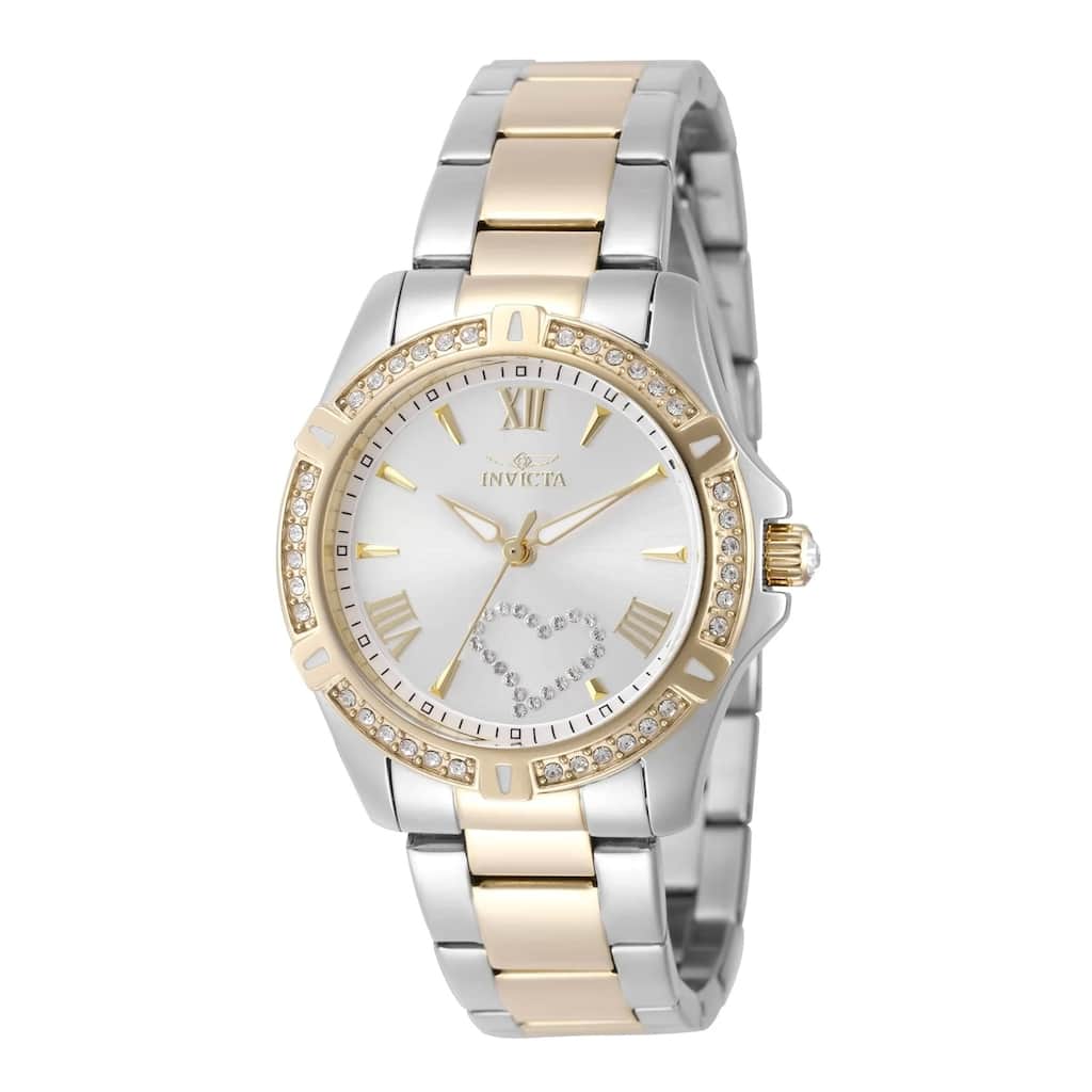 Invicta Women's 49844 Angel Quartz PC21J Silver Dial Watch