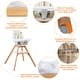 preview thumbnail 13 of 23, Costway 3-in-1 Convertible Wooden Baby High Chair w/ Tray Adjustable