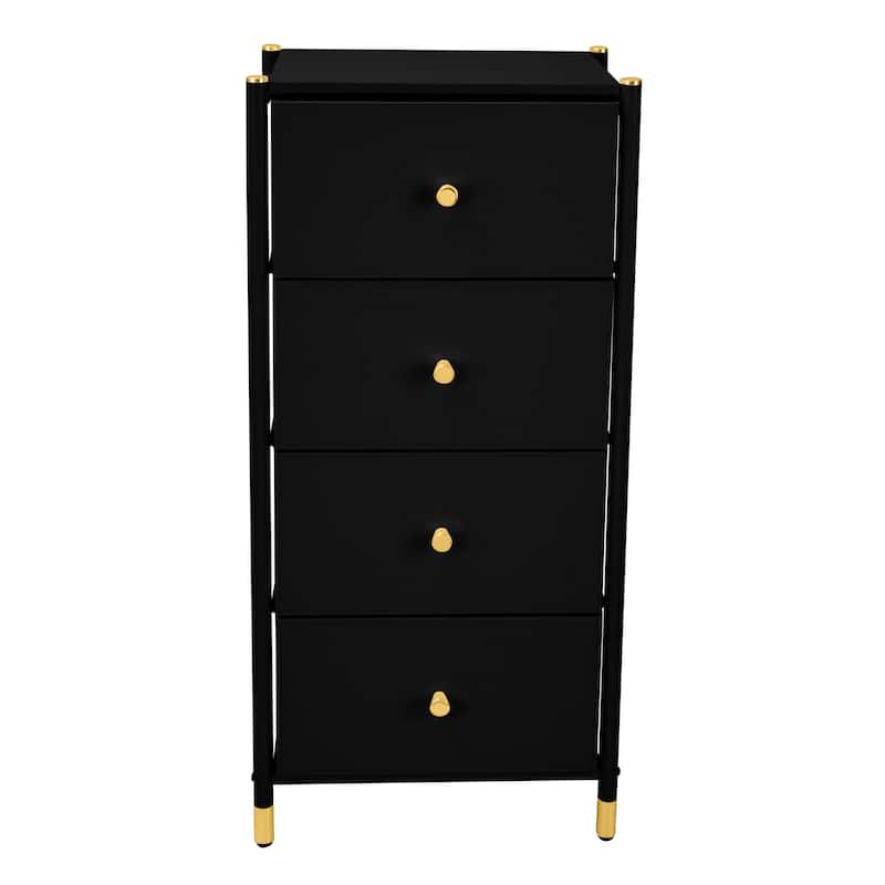 Simplify Luxury Dresser - 4-drawer - Black