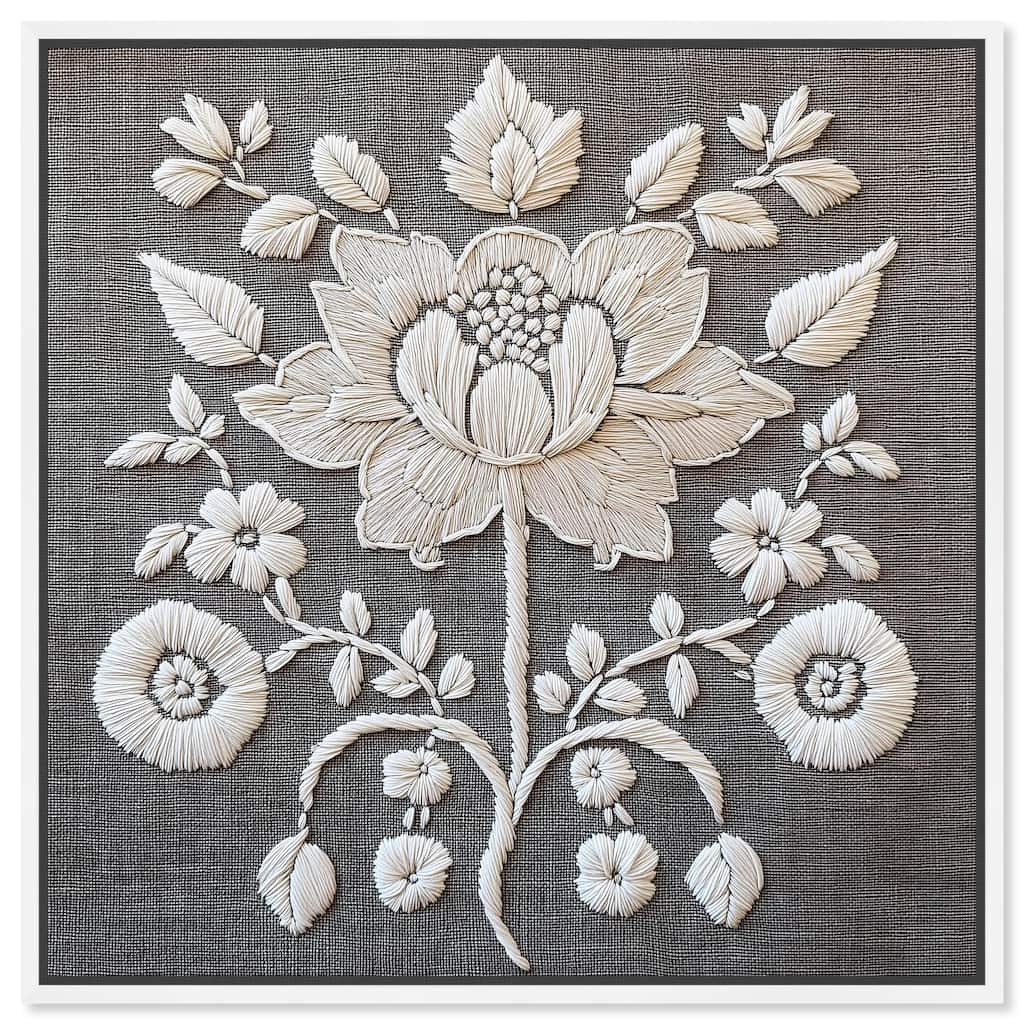 Stitched Symmetry II Canvas by Art Remedy