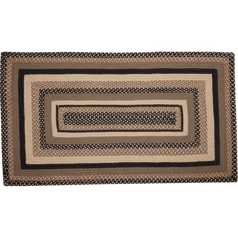 Sawyer Mill Charcoal Jute Rug Rect w/ Pad 27x48