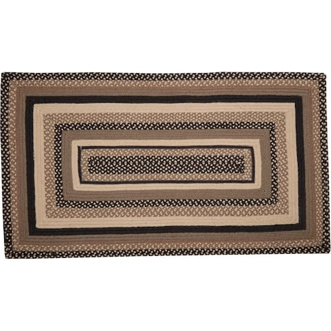 Sawyer Mill Charcoal Jute Rug Rect w/ Pad 27x48