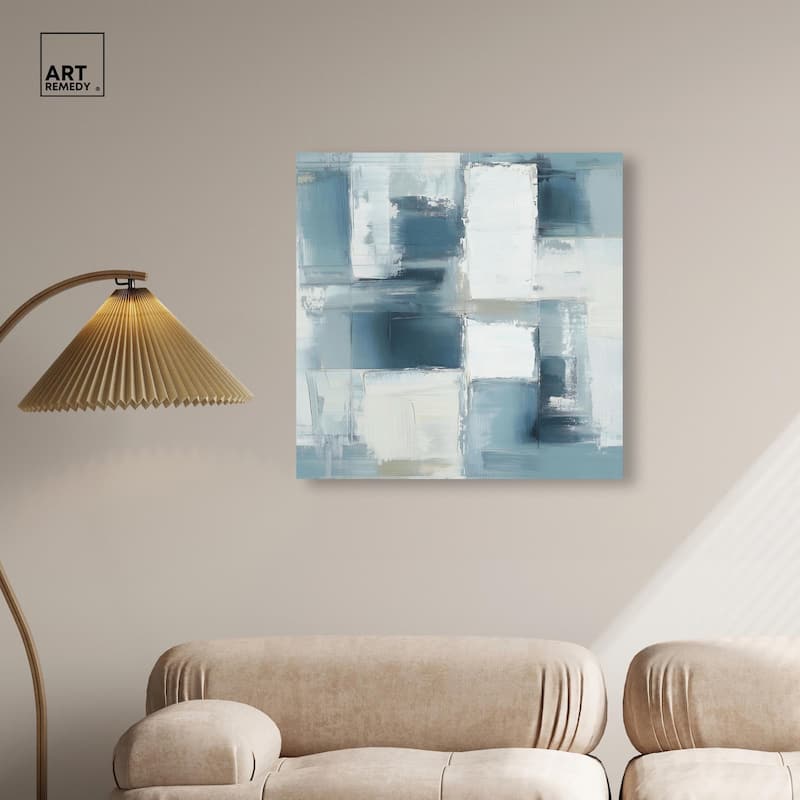 Deconstructed Blue I Canvas by Art Remedy, Gallery Wrapped