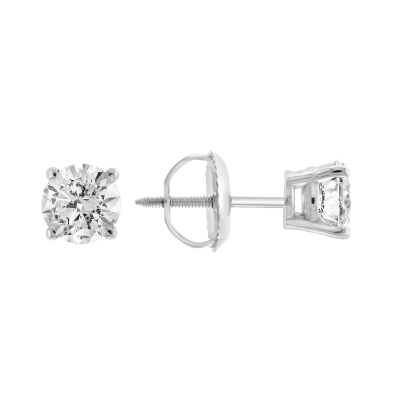 EFFY 18K White Gold Diamond Earrings