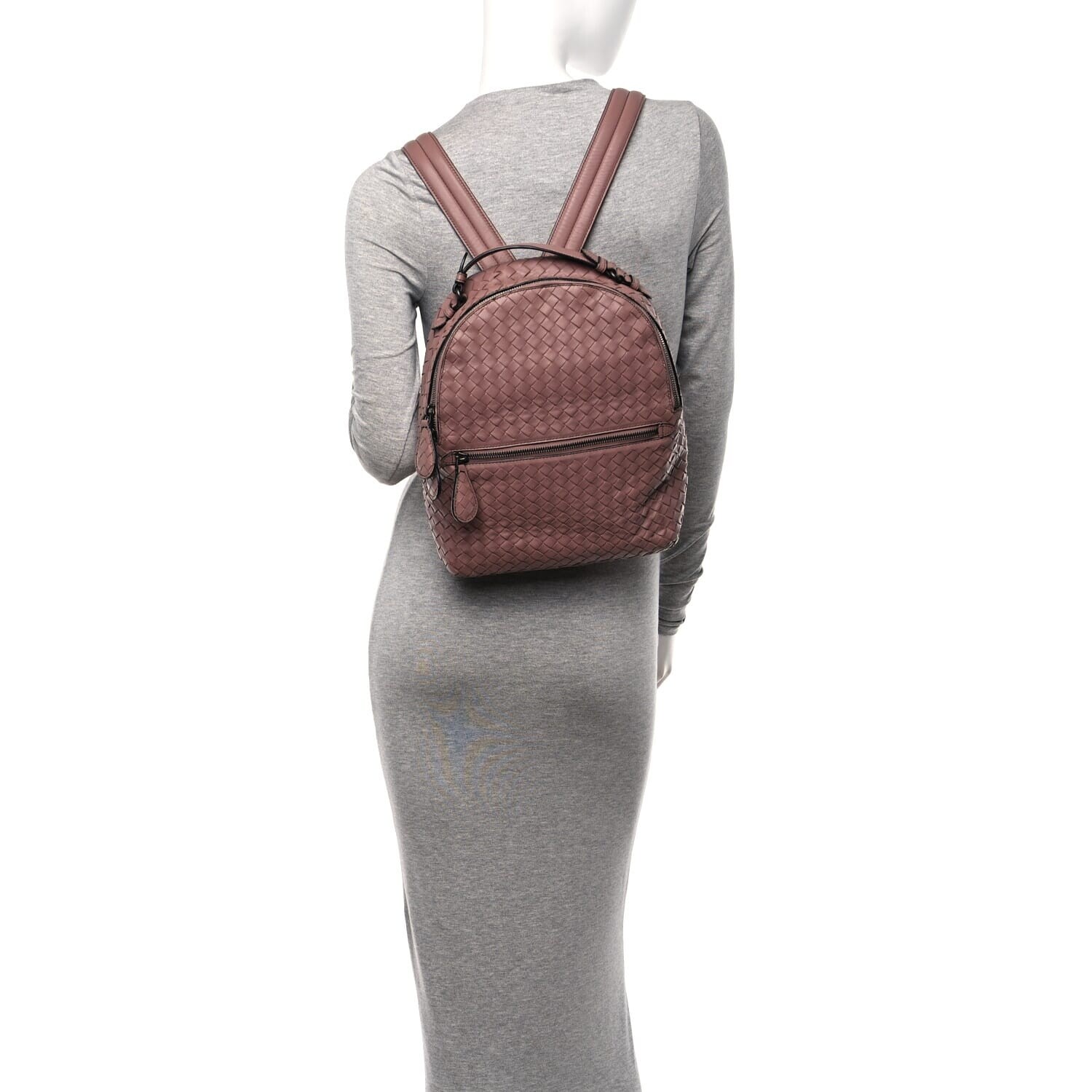 Brand New Bottega Veneta Deco Rose Backpack Bottega Veneta Nappa Intrecciato Backpack Deco Rose (Pre  main image 4