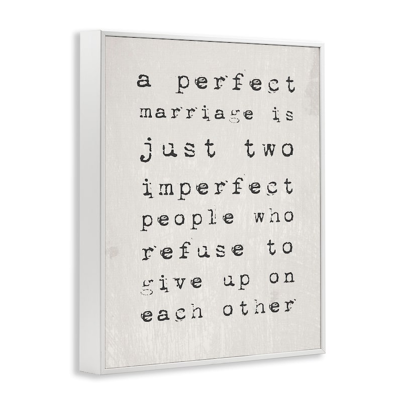A Perfect Marriage Framed Wall Art