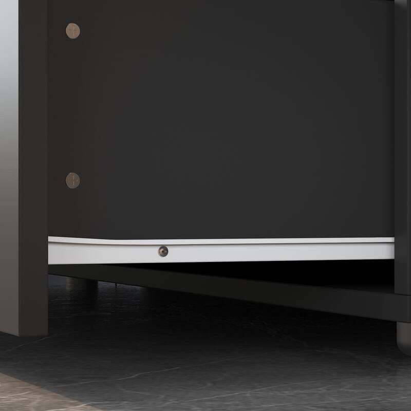 Black 6-Drawer Dresser for Bedroom, Modern Wide Chest of Drawers with Anti-Tip Safety, Large Storage Organizer Cabinet