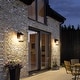 preview thumbnail 5 of 10, Modern Black Outdoor Wall Lantern Farmhouse 2 Pack Barn Wall Sconces Metal and Glass for Patio