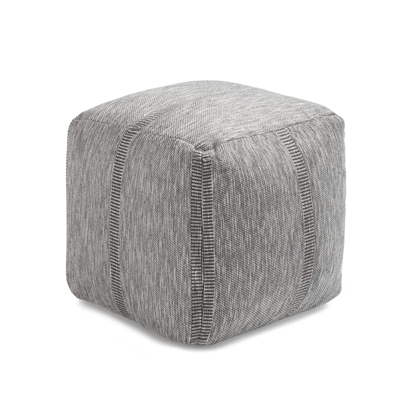 Jani 20-inch Ottoman Pouf - Handcrafted Handmade Ottoman for Seating, Footrest, Home Decor for Living Room, Bedroom