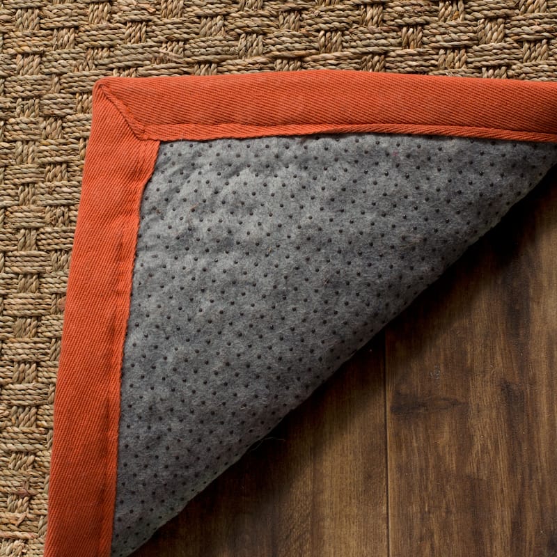 SAFAVIEH Natural Fiber Marina Basketweave Seagrass Rug