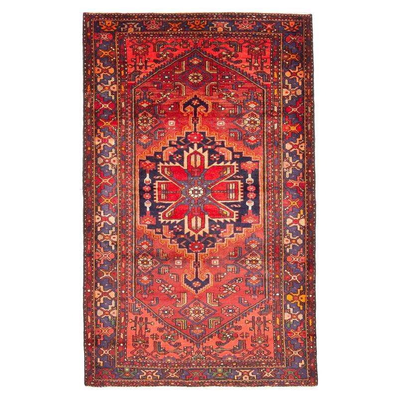 ECARPETGALLERY Hand-knotted Anadol Red Wool Rug - 5'2 x 8'3