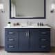 Option Dark Blue / White Quartz Top / Brushed Nickel