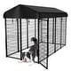 preview thumbnail 2 of 8, GARPROVM Heavy Duty Large Outdoor Dog Kennel Pet Playpen, 8.2 x 4 x 5.4 Ft