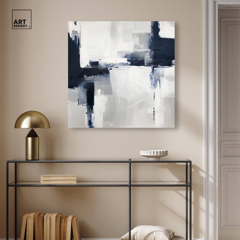Porcelain Blue on White II Canvas by Art Remedy, Gallery Wrapped